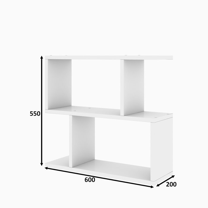 Hanah Home Mesa Auxiliar Lale - White, Blanco, 60x55x20 cm
